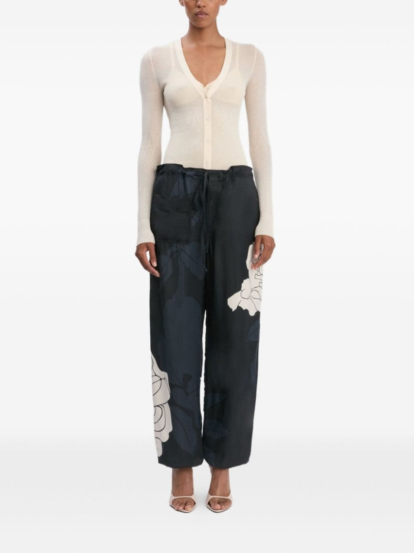 Victoria Beckham Relaxed Fit Black Trousers