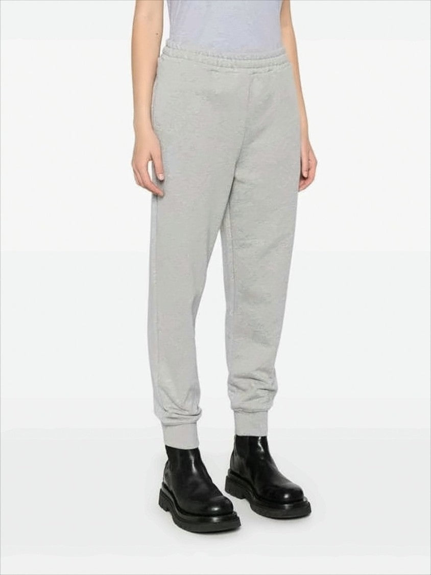 Fendi Relaxed Fit Grey Jogger Pants With Embroidered Logo