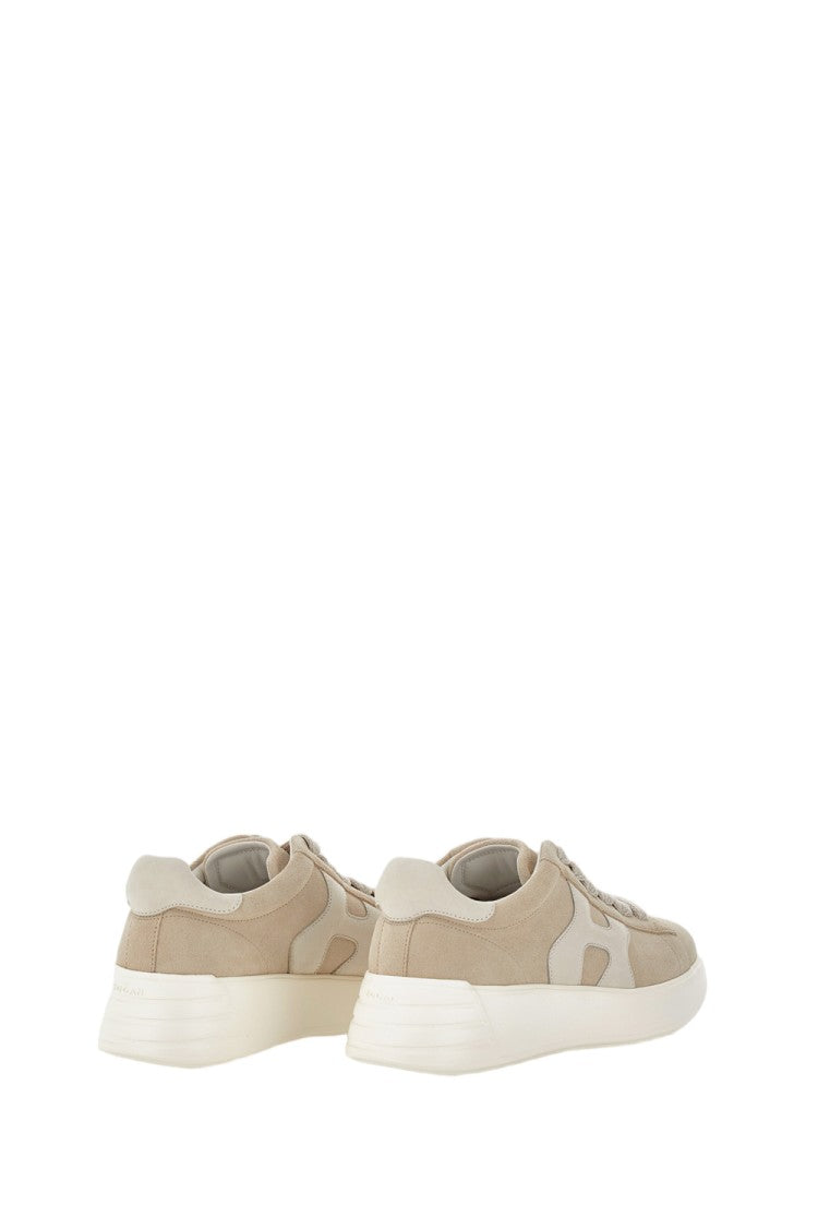 Hogan Beige Nappa Leather Sneakers