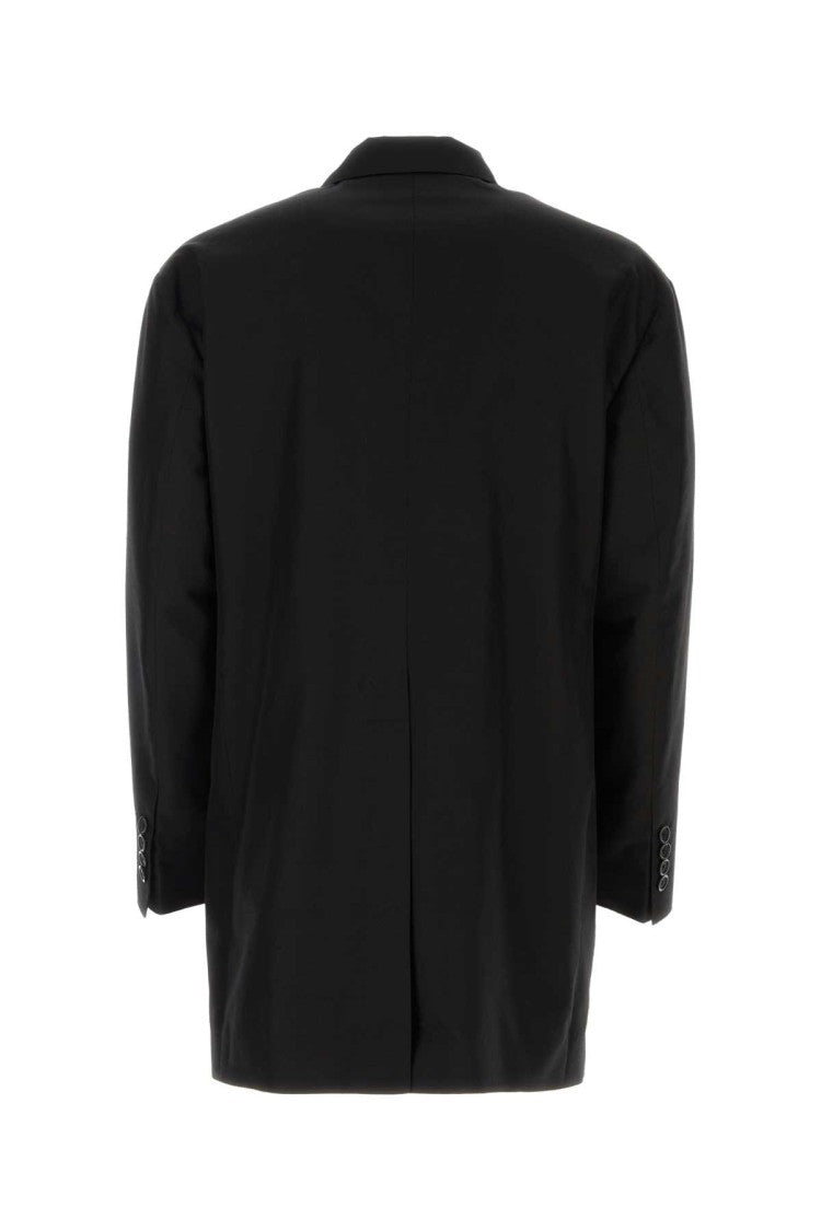 Dolce & Gabbana Black Shantung Oversize Blazer