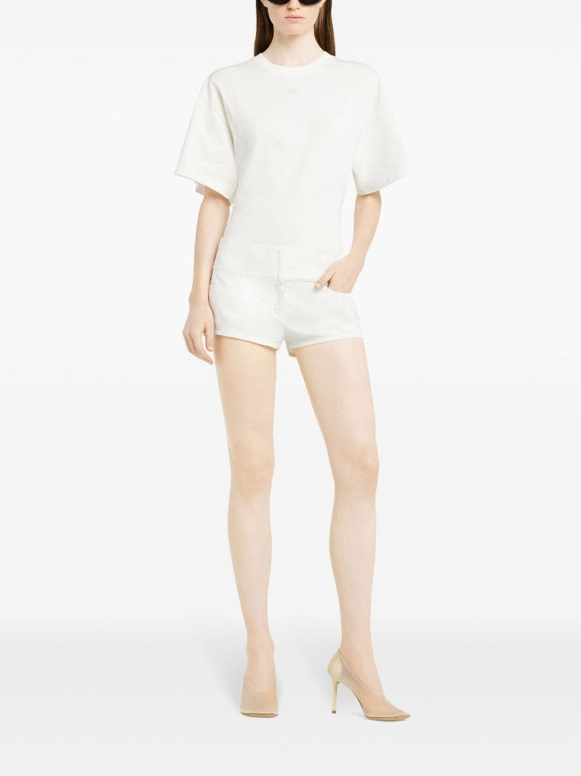 Courrèges White Top With Embossed Logo Detail