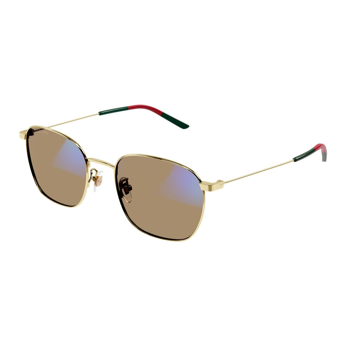 Gucci Gg0681s Thin Square Metal Frame Sunglasses