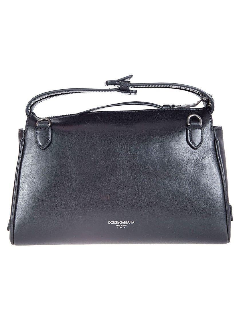 Dolce & Gabbana Shoulder Bag In Smooth Calf Leather With Removable Strap