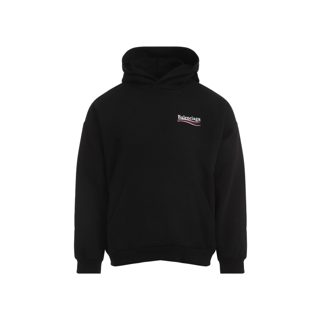 Balenciaga Black Cotton Medium Fit Hoodie