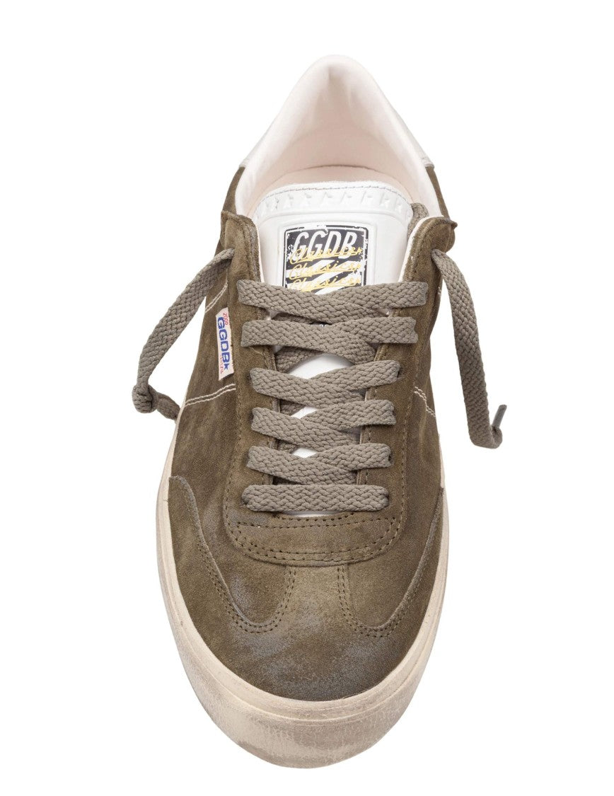 Golden Goose Soul Star Suede Sneakers, Military Green