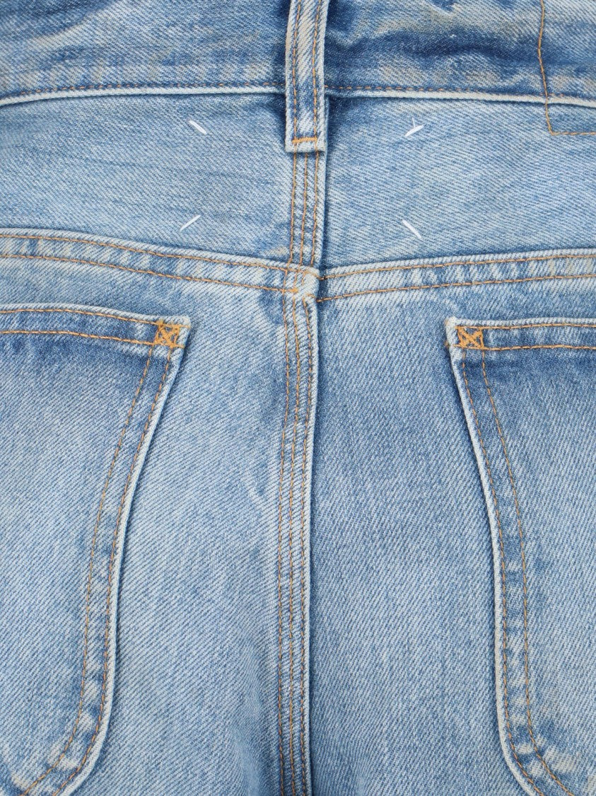 Maison Margiela Classic Blue Jeans With Straight-Leg Cut