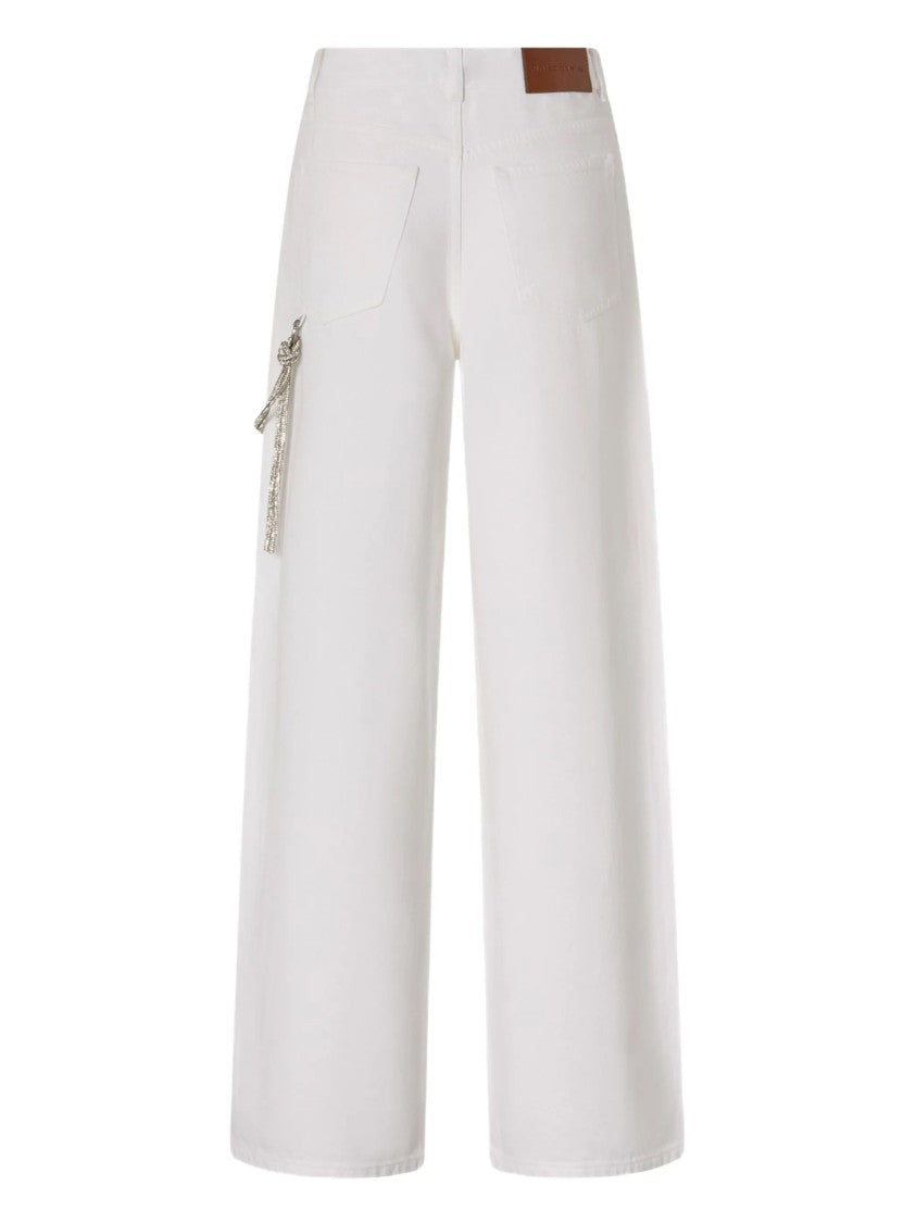 Pinko High-Waisted Wide Leg Jeans