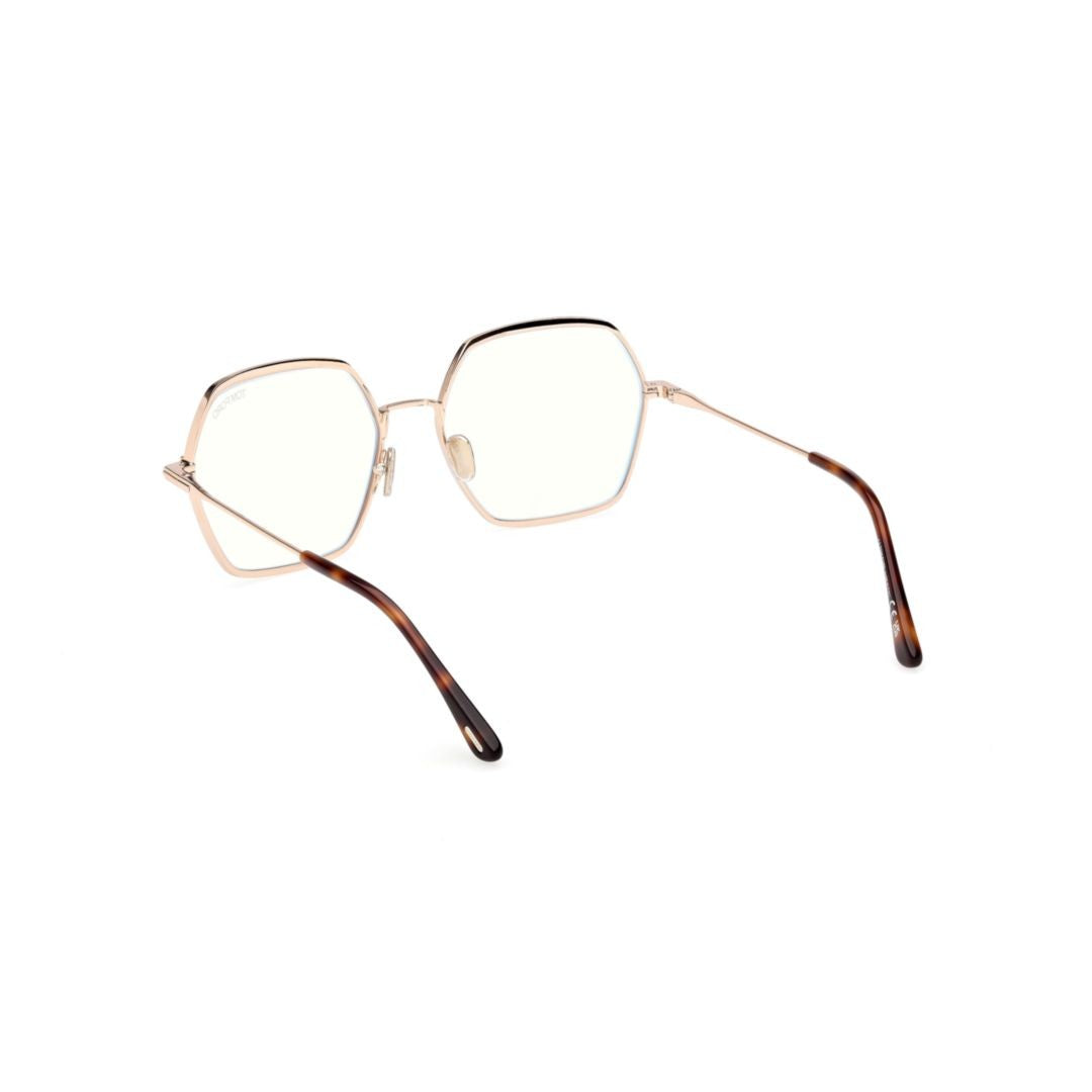 Tom Ford Ft6050-B Thin Metal Frame Hexagonal Sunglasses