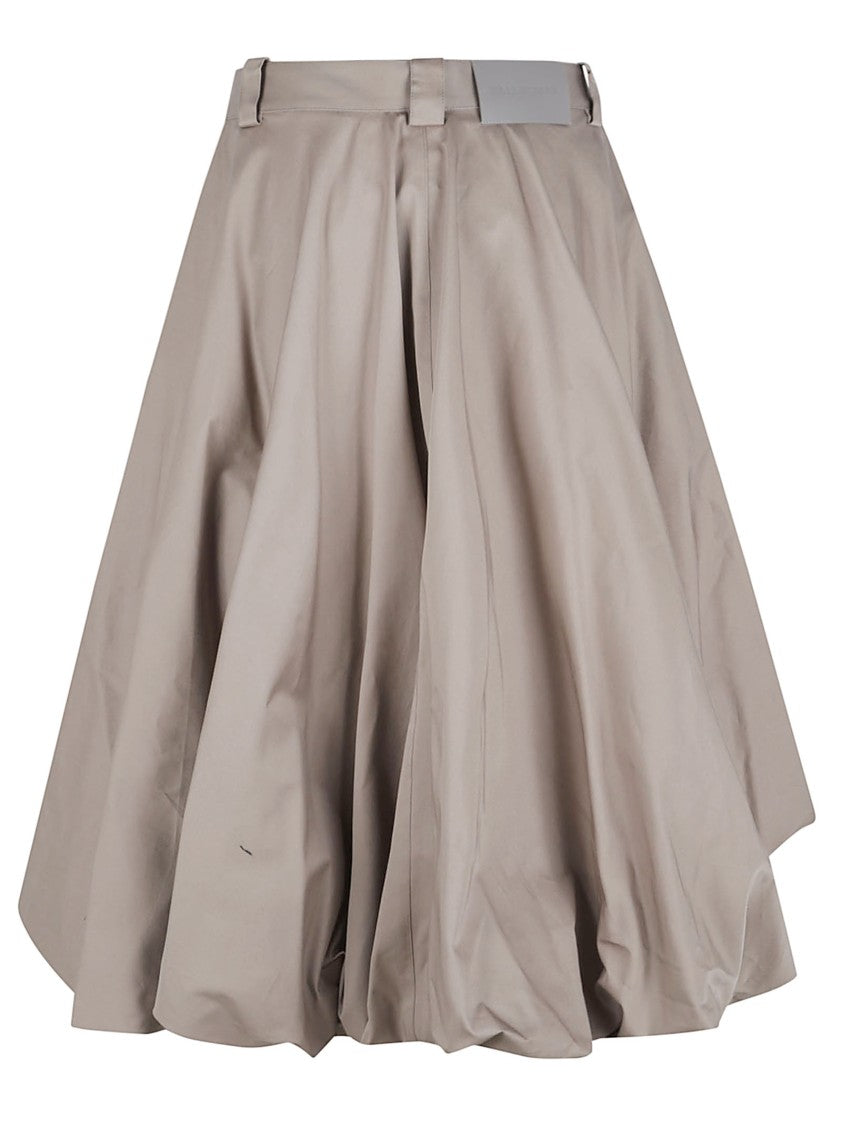 Balenciaga Balloon Silhouette Shorts With Draped Effect And Logo Patch