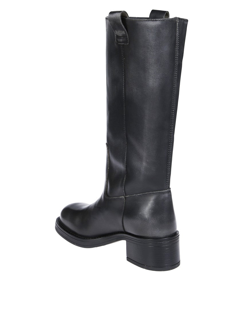 Alohas Sajan Vintage Black Leather Boots