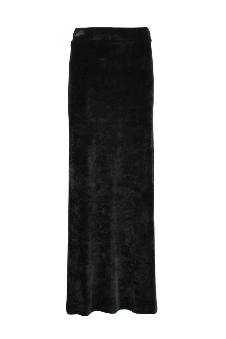 Balenciaga Velvet Skirt - Black