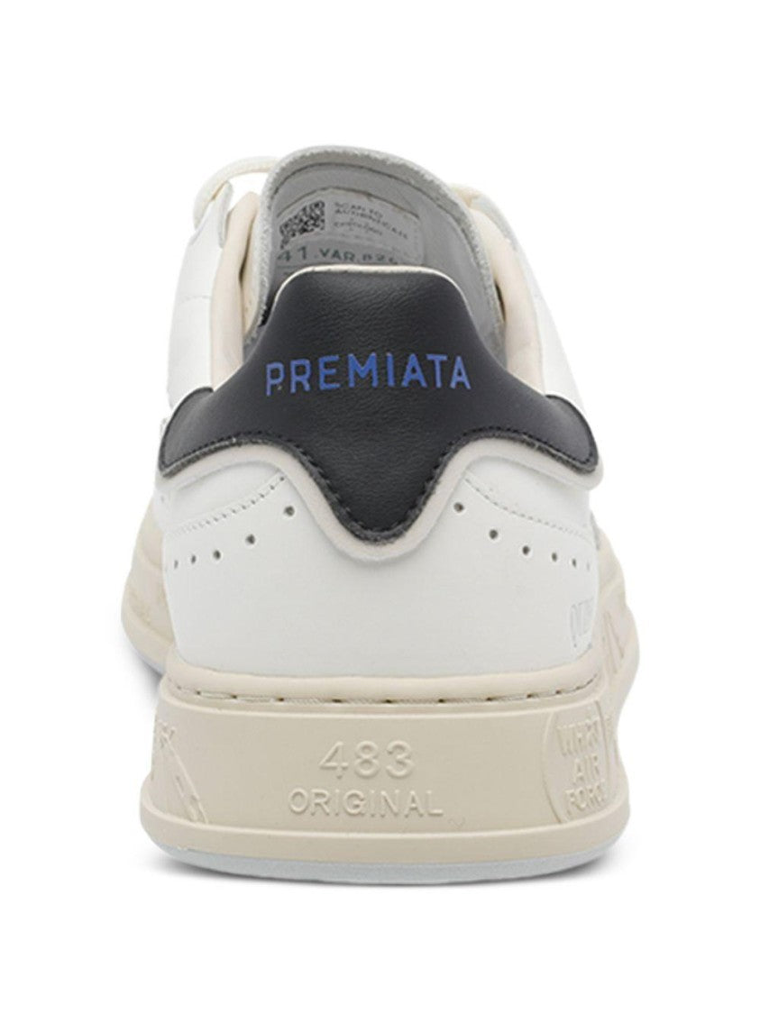 Premiata Contrast Heel Lace-Up Sneakers