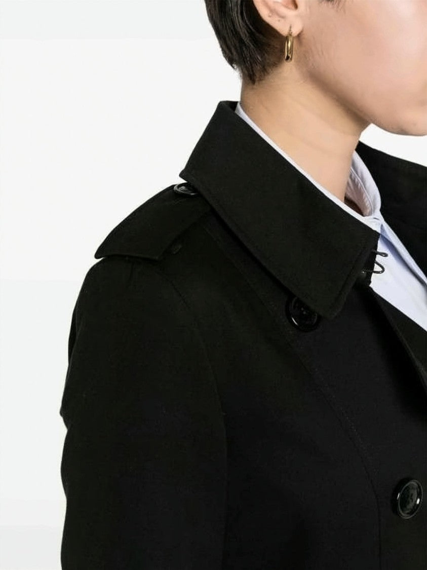 Burberry Heritage Cotton Double-Breasted Trench Coat With Tailored Fit