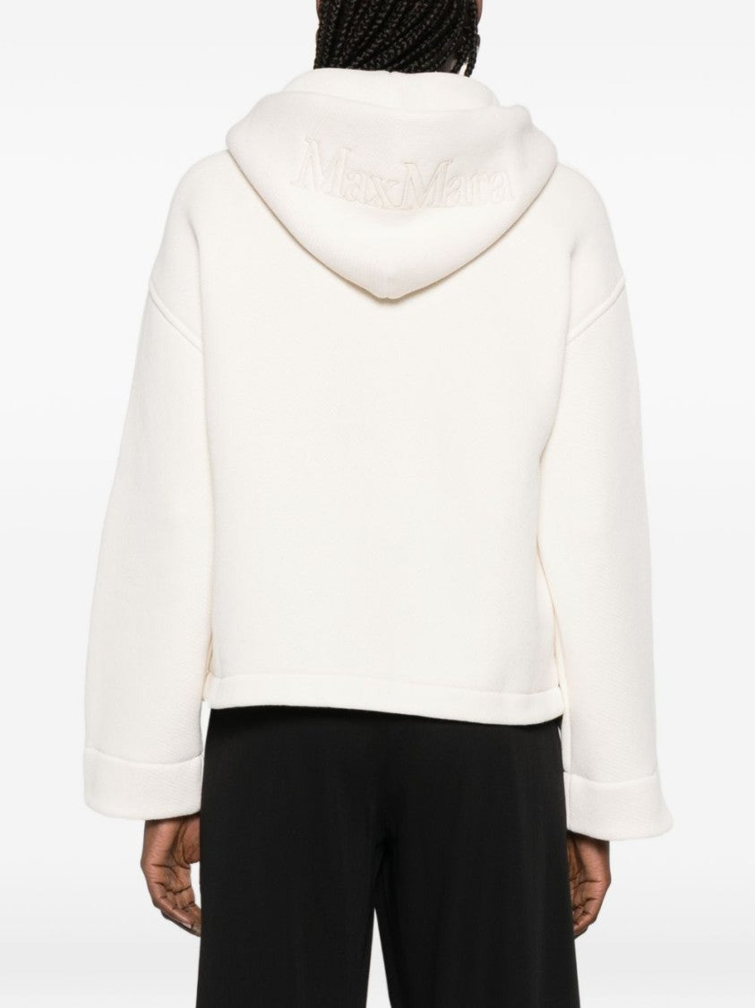 Max Mara Cotton Jersey Sweatshirt With Kimono Sleeves