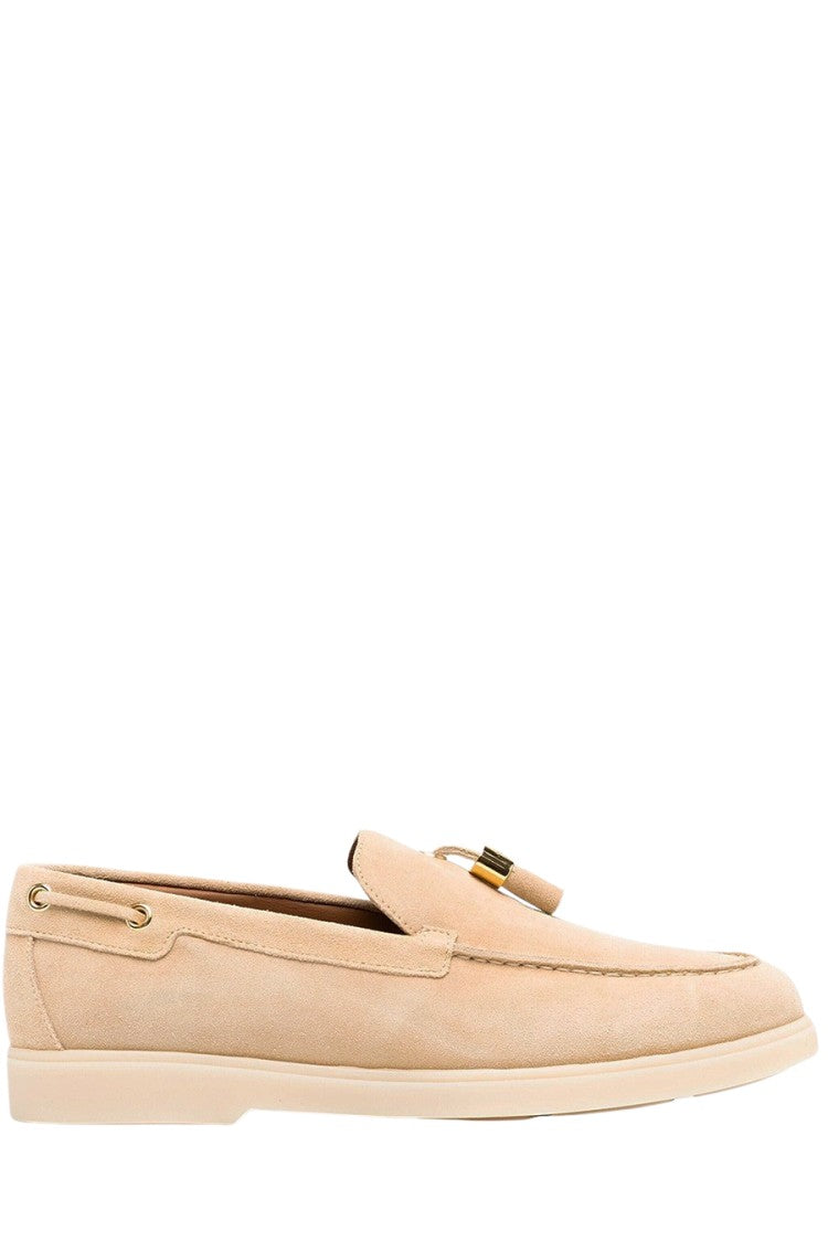 Giuseppe Zanotti Beige Suede Ballerinas