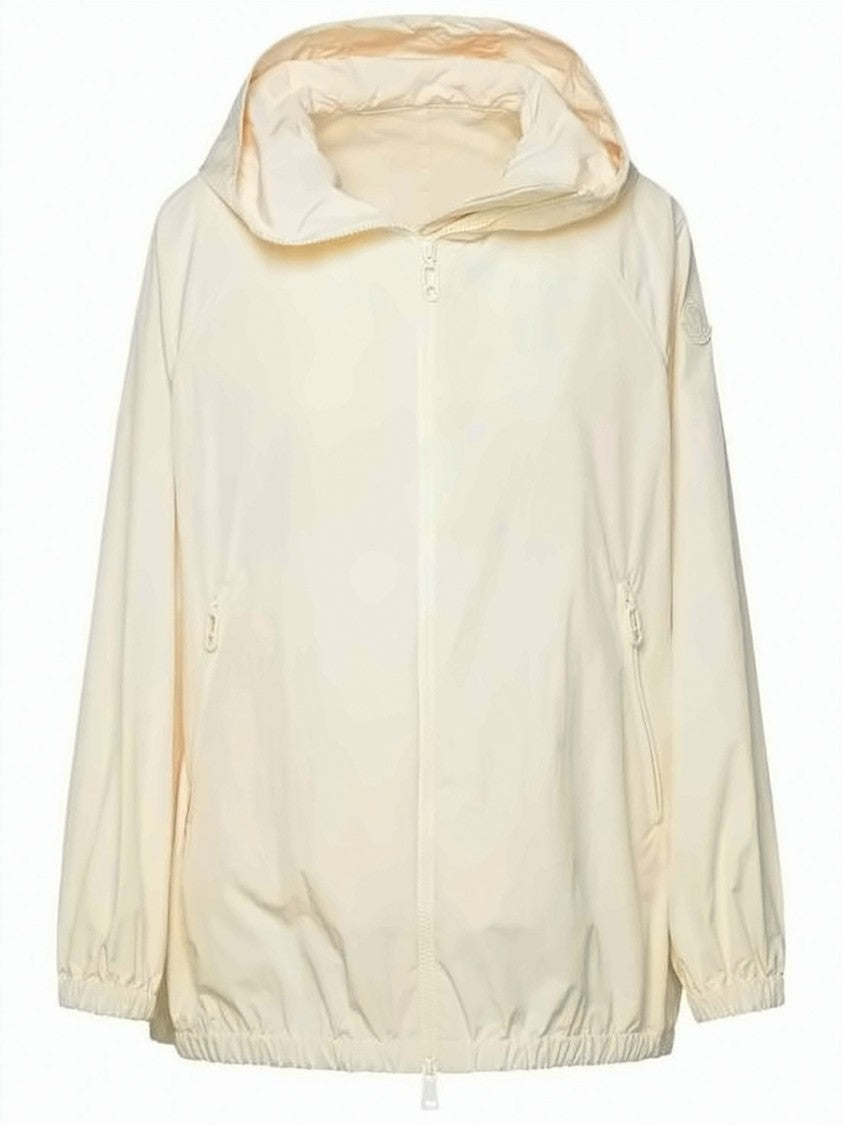 Moncler Lightweight Hooded Jacket With Unique Tied Detail
