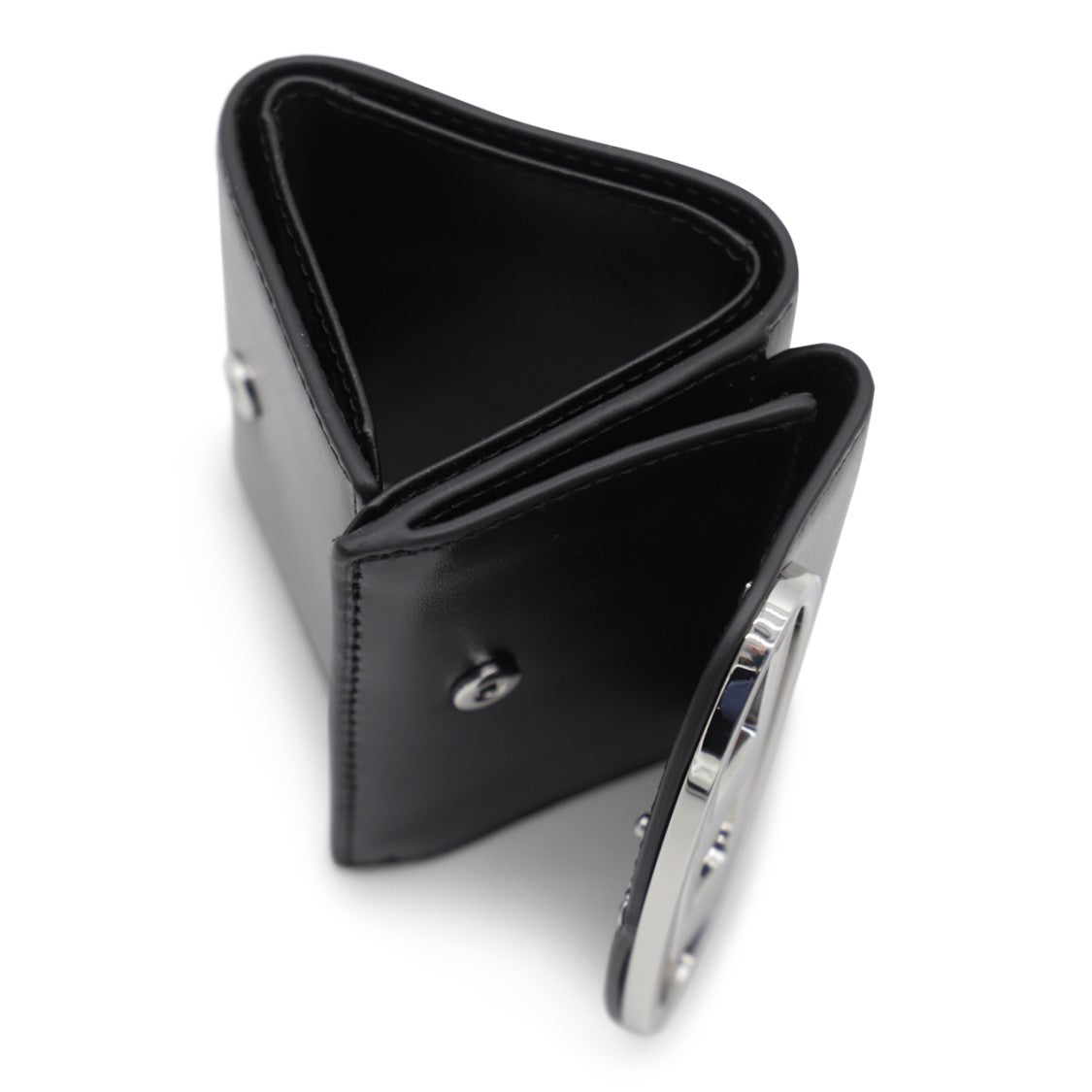 Diesel Smooth Leather Tri-Fold Wallet With Metallic Logo Plaque