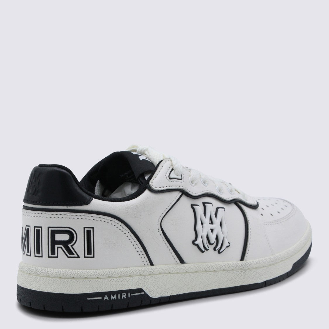 Amiri Newport Ivory Leather Sneakers