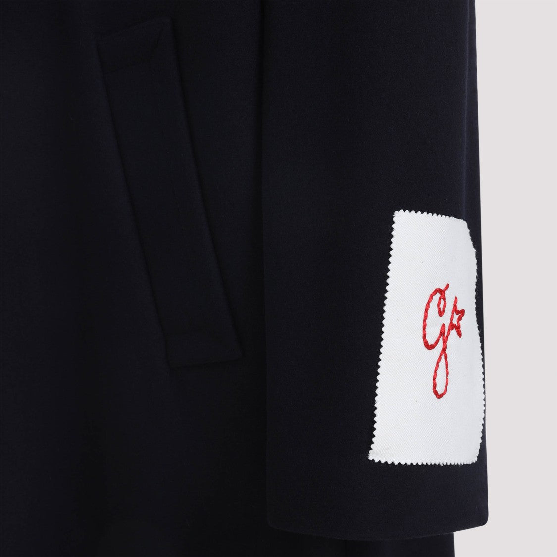 Golden Goose Dark Blue Wool Cocoon Coat