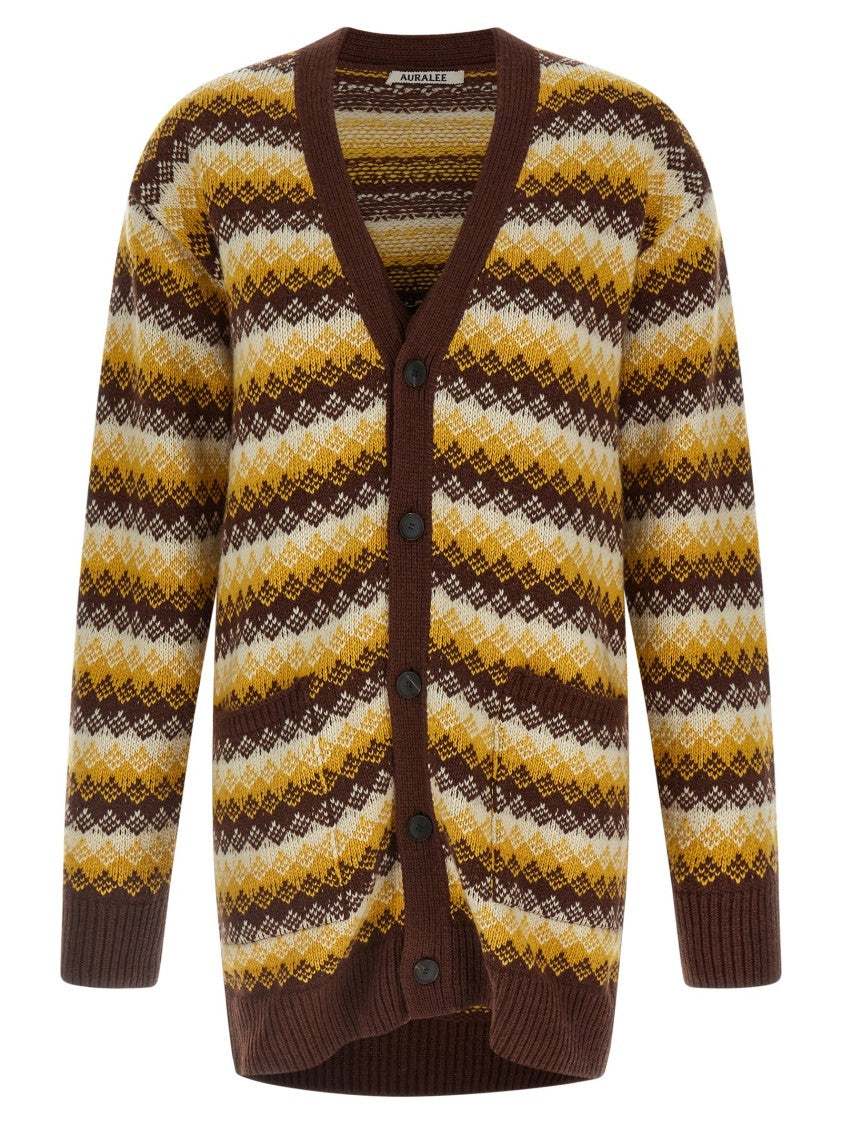 Auralee Jacquard Cardigan