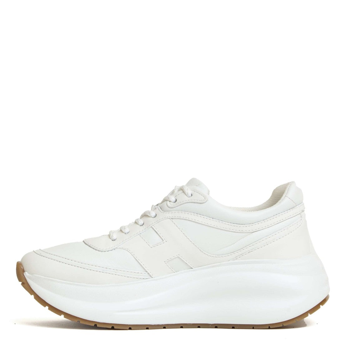 Hogan White Sneakers With Suede Upper