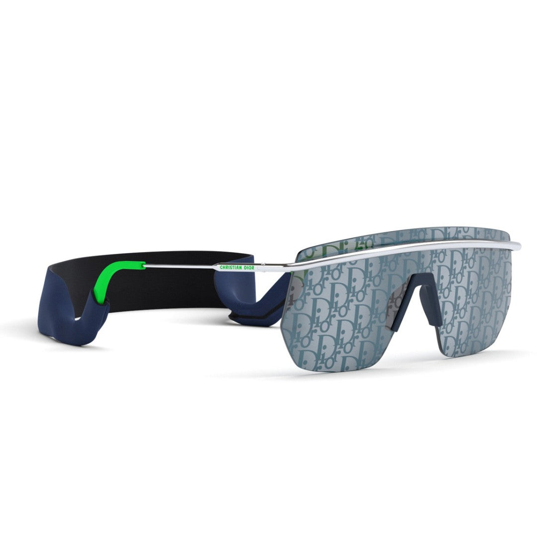 Dior Silver Dior Motion M1i Geometric Sunglasses