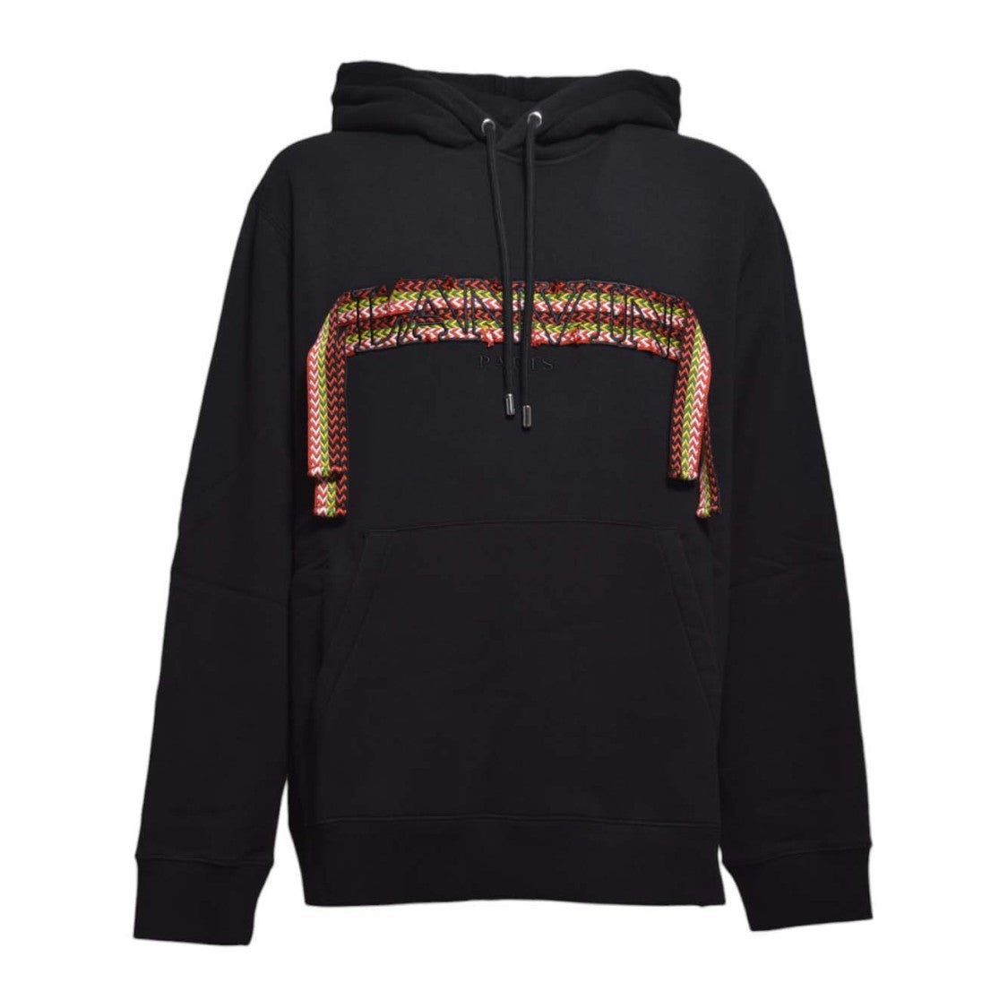Lanvin Black Cotton Curb Lace Hoodie