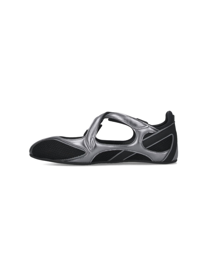 The Attico "Floor 01" Flat Ballerinas – Black