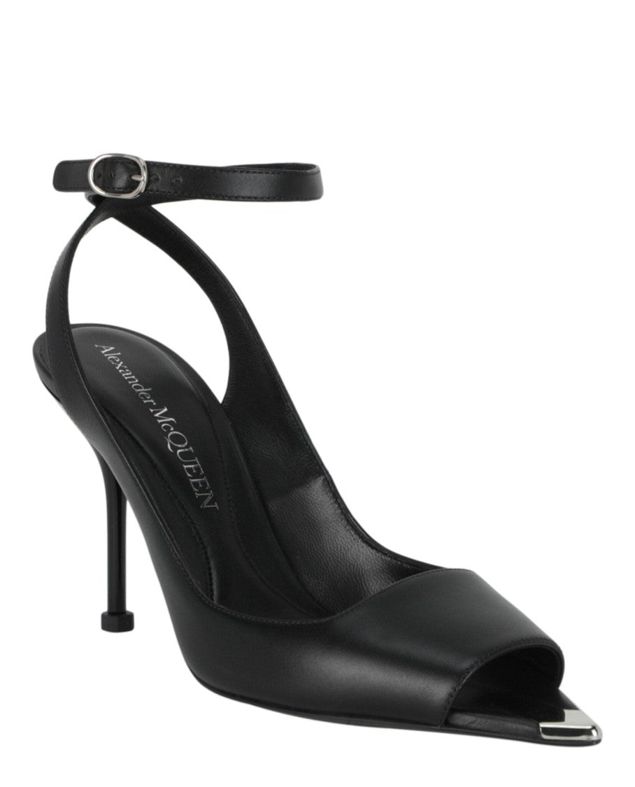 Alexander Mcqueen Punk Peep Toe Sandals