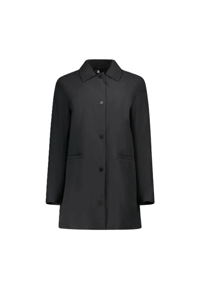 Max Mara Refined Black Coat With Classic Collar