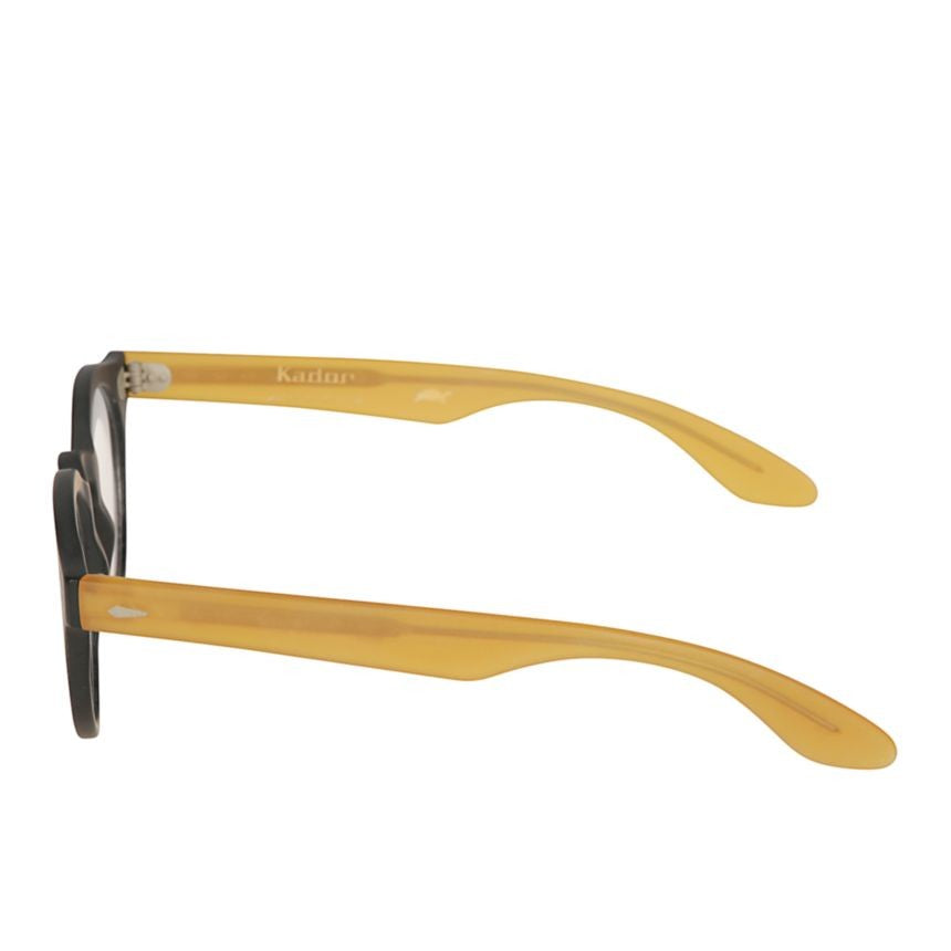 Kador Black Robin Matte Round Eyeglasses