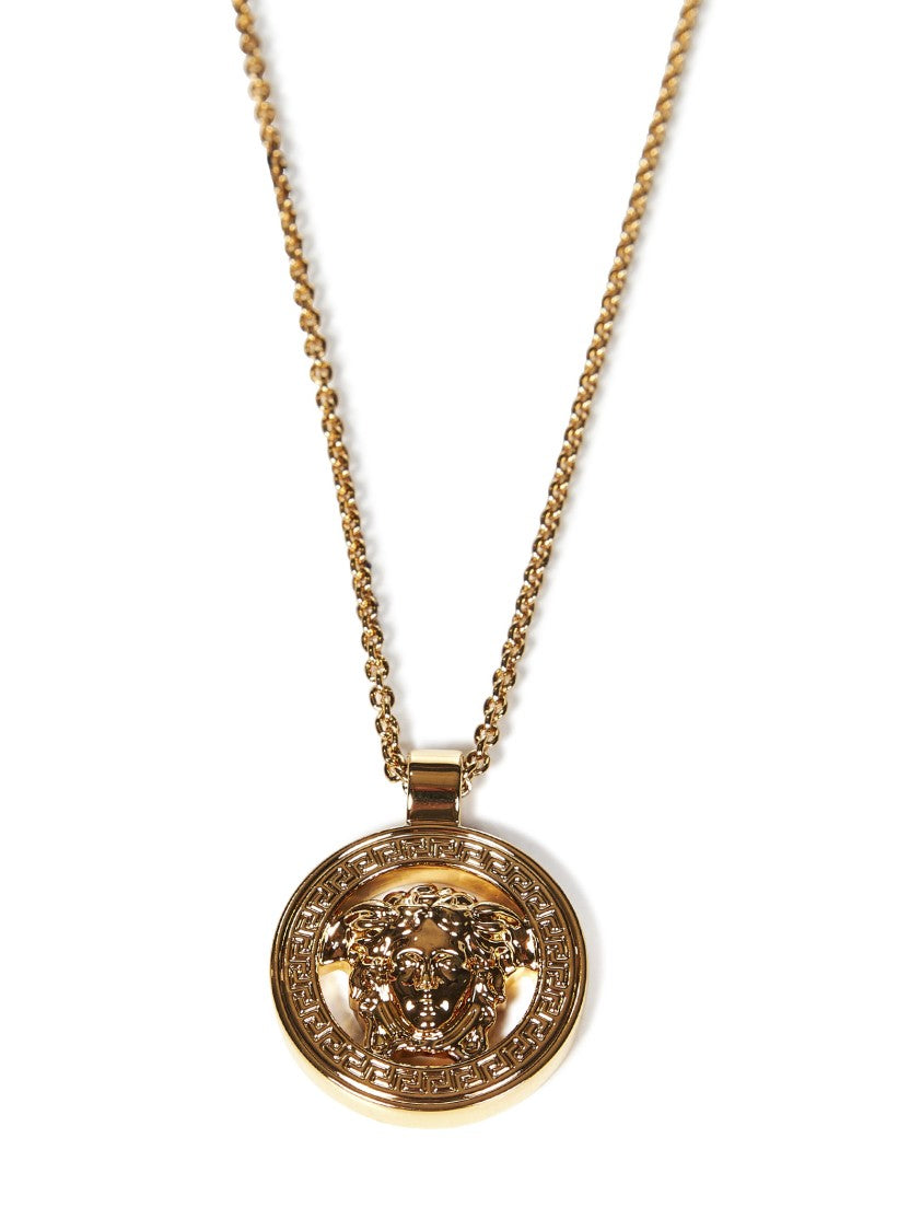 Versace Bijoux Golden Necklace With Medusa Pendant