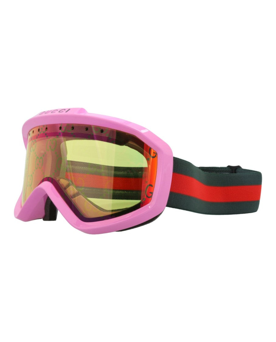 Gucci Shield-Frame Injection Sunglasses