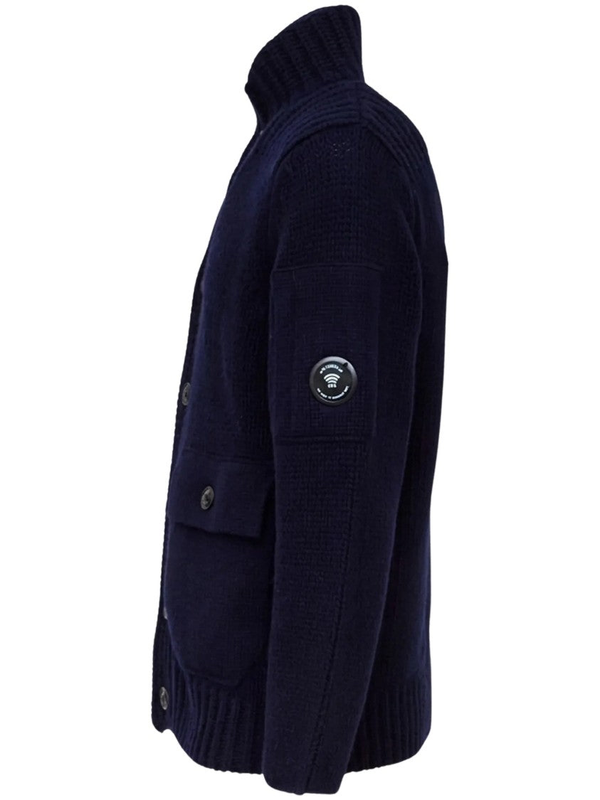 C.P. Company Lambswool Button Lens Sweater