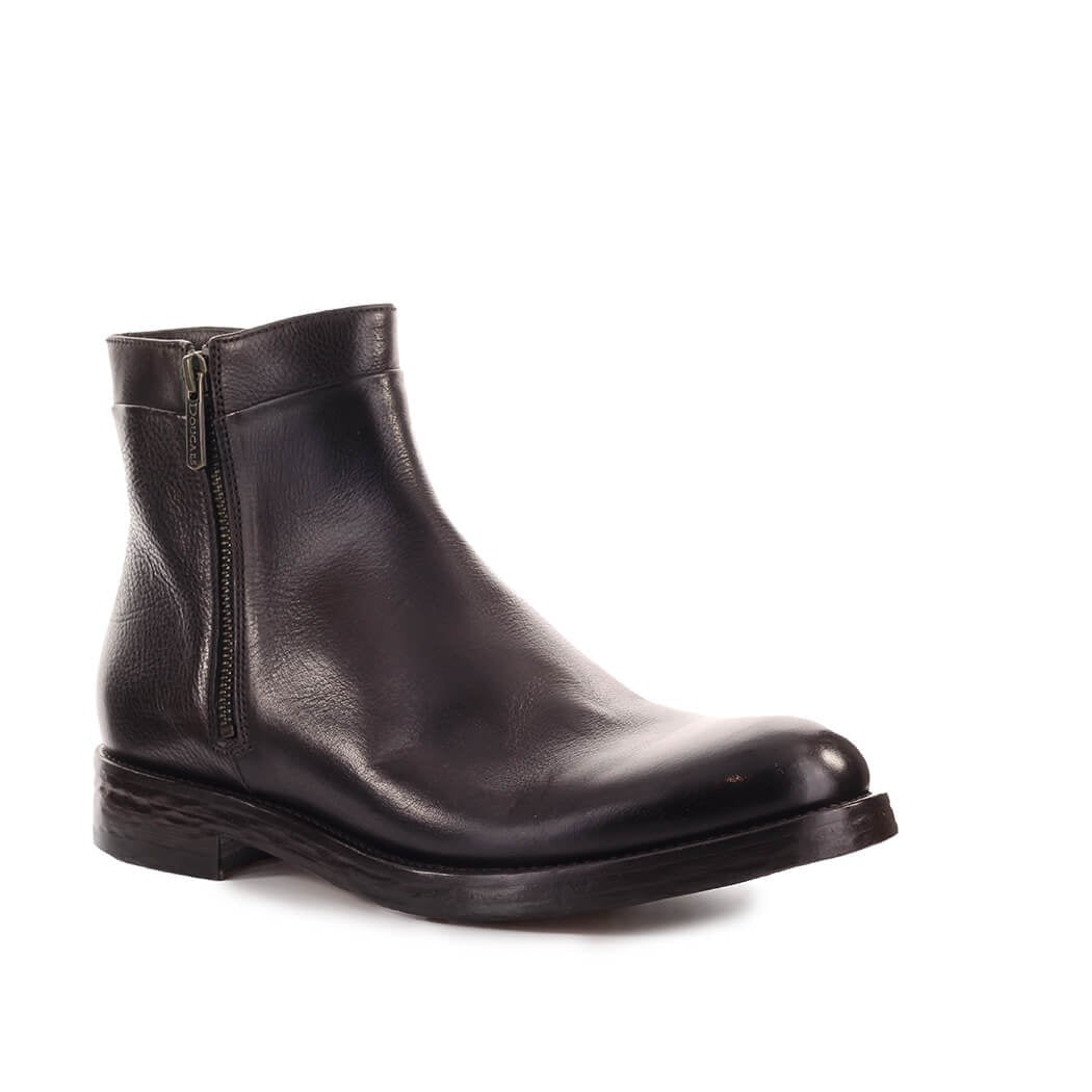 Doucal's Dark Brown Ankle Boot With Zip