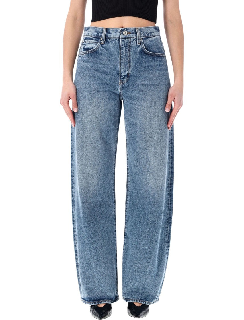 Frame The Bow High-Rise Wide Jeans