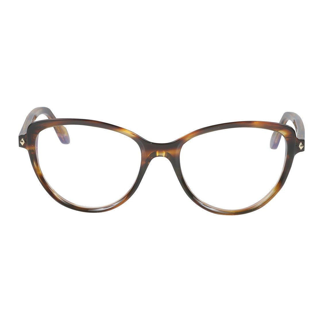 Kador Melany Glamour-V Cat-Eye Tortoiseshell Sunglasses With Gold Accents