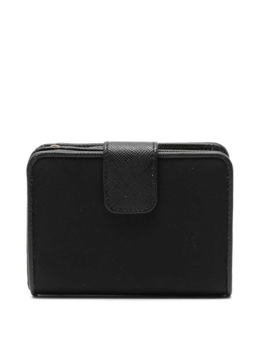 Prada Enamel Triangle-Logo Wallet