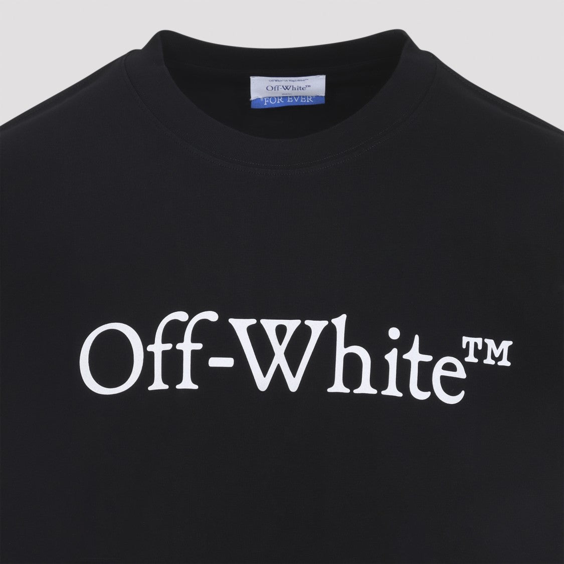 Off-White Black Short-Sleeve T-Shirt With Bold Logo Design
