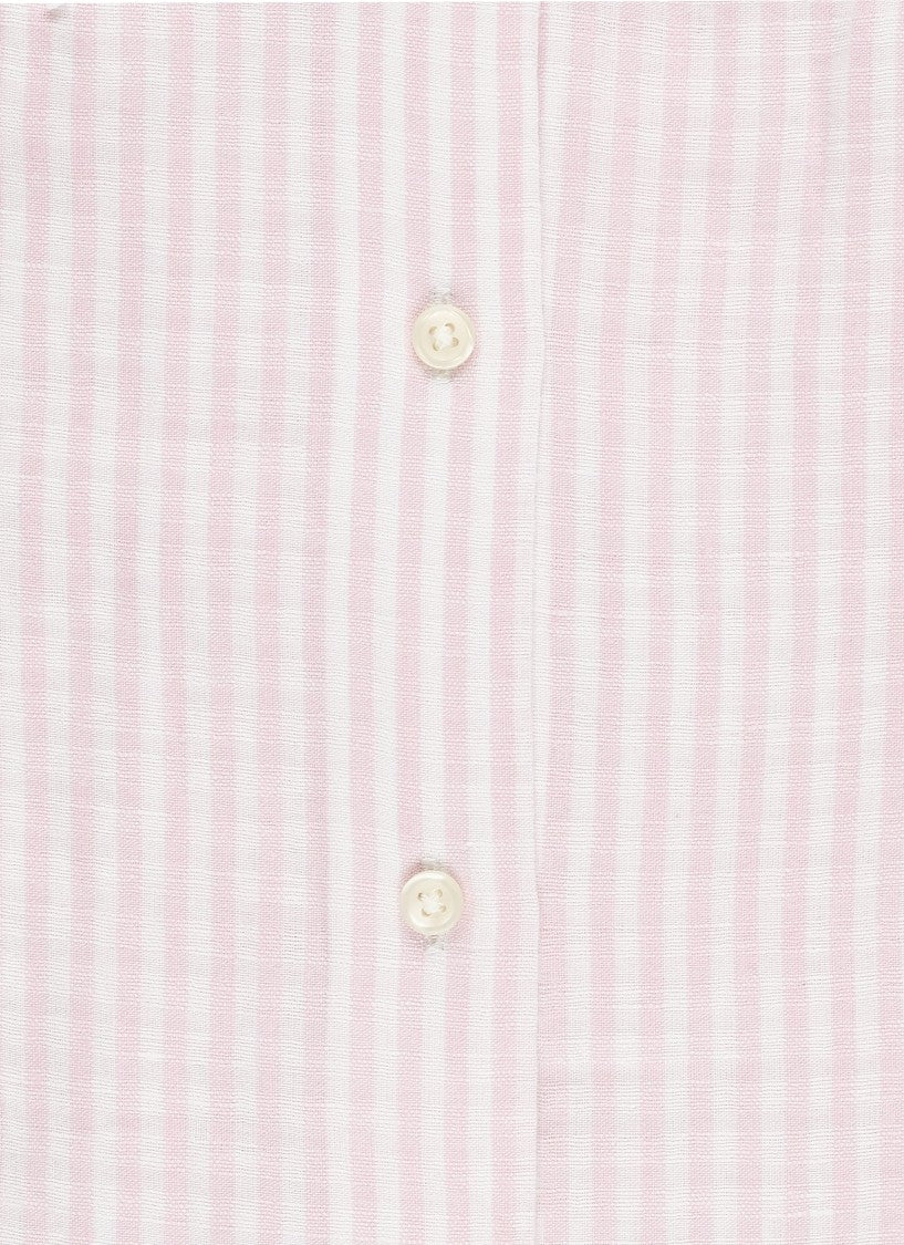 Polo Ralph Lauren Pink Striped Pony Linen Shirt