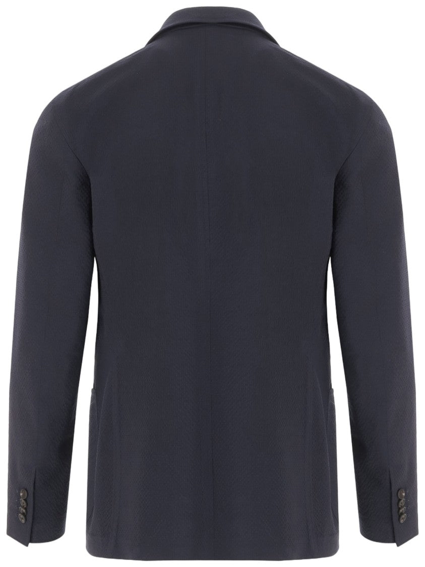 Tagliatore Single-Breasted Stretch Wool Jacket