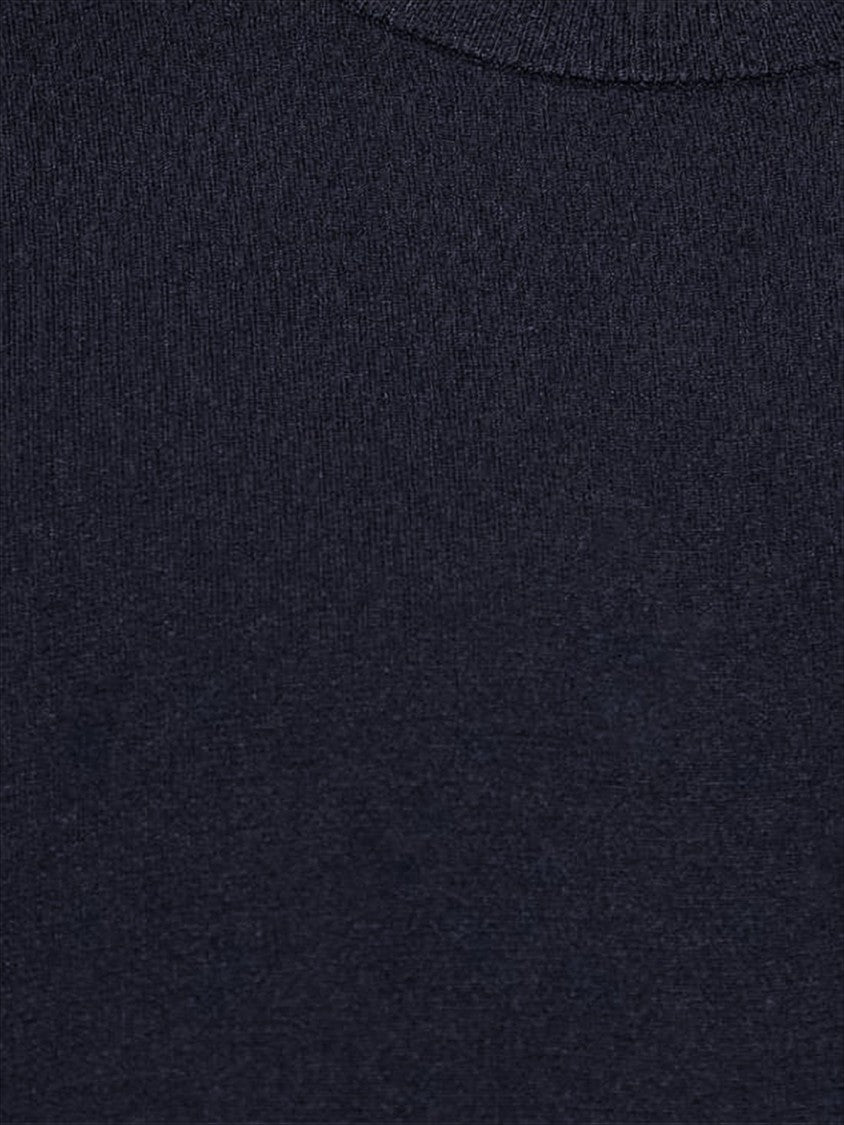 Theory Short-Sleeve Minimalist Sweater With Classic Crew Neckline