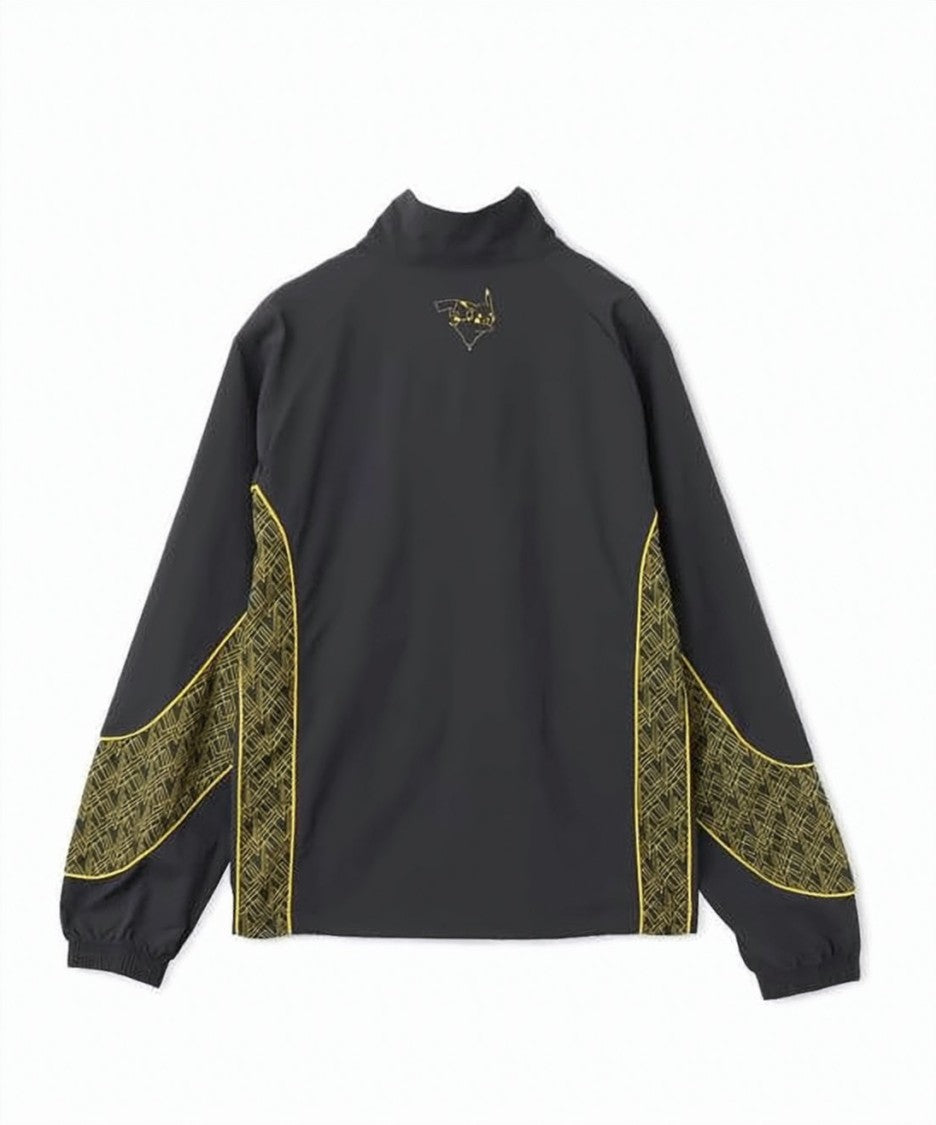 Puma Casual Black Nylon Jacket With Yellow Piping