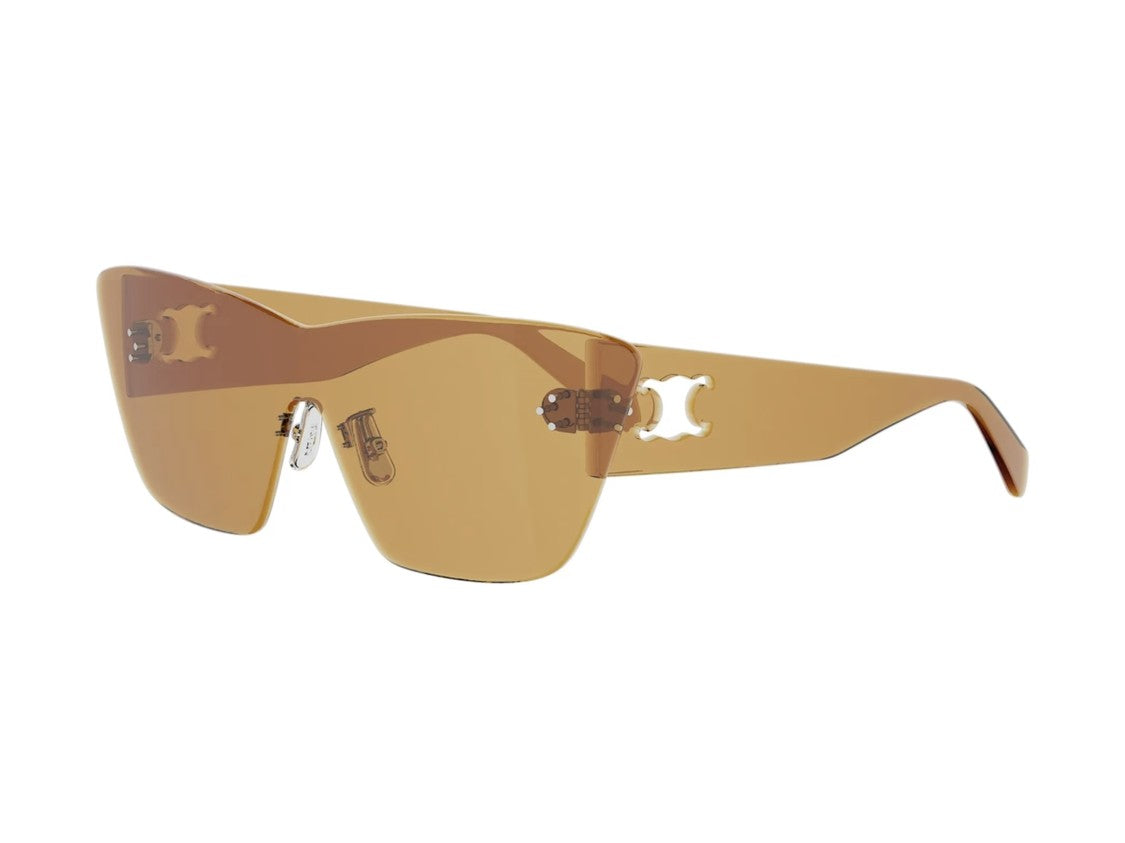 Celine Cl40351u Cut-Out Logo Shield Sunglasses