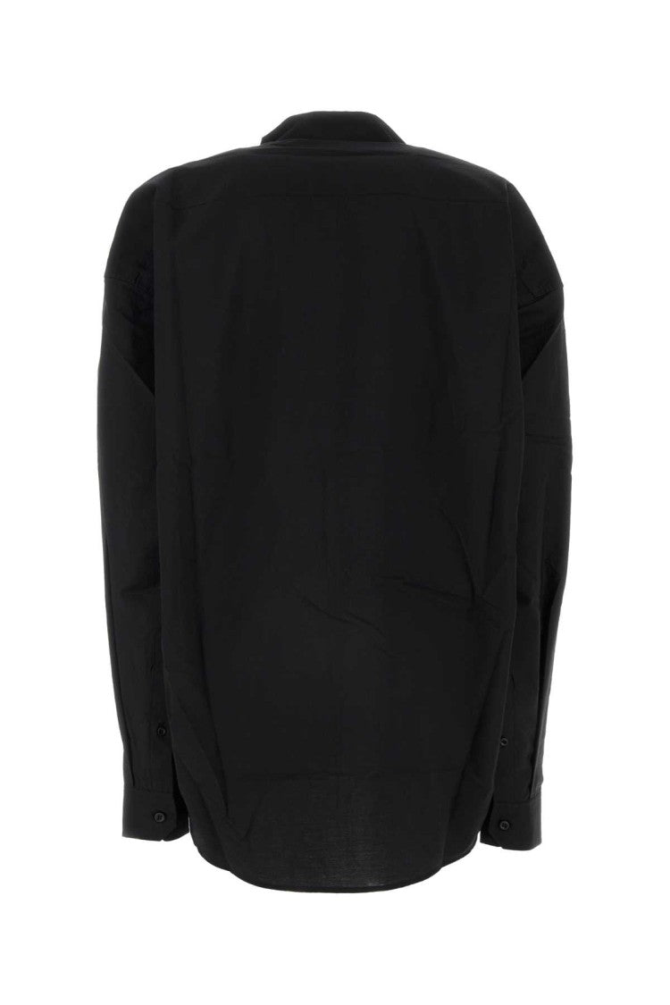 Y/Project Black Poplin Oversize Shirt