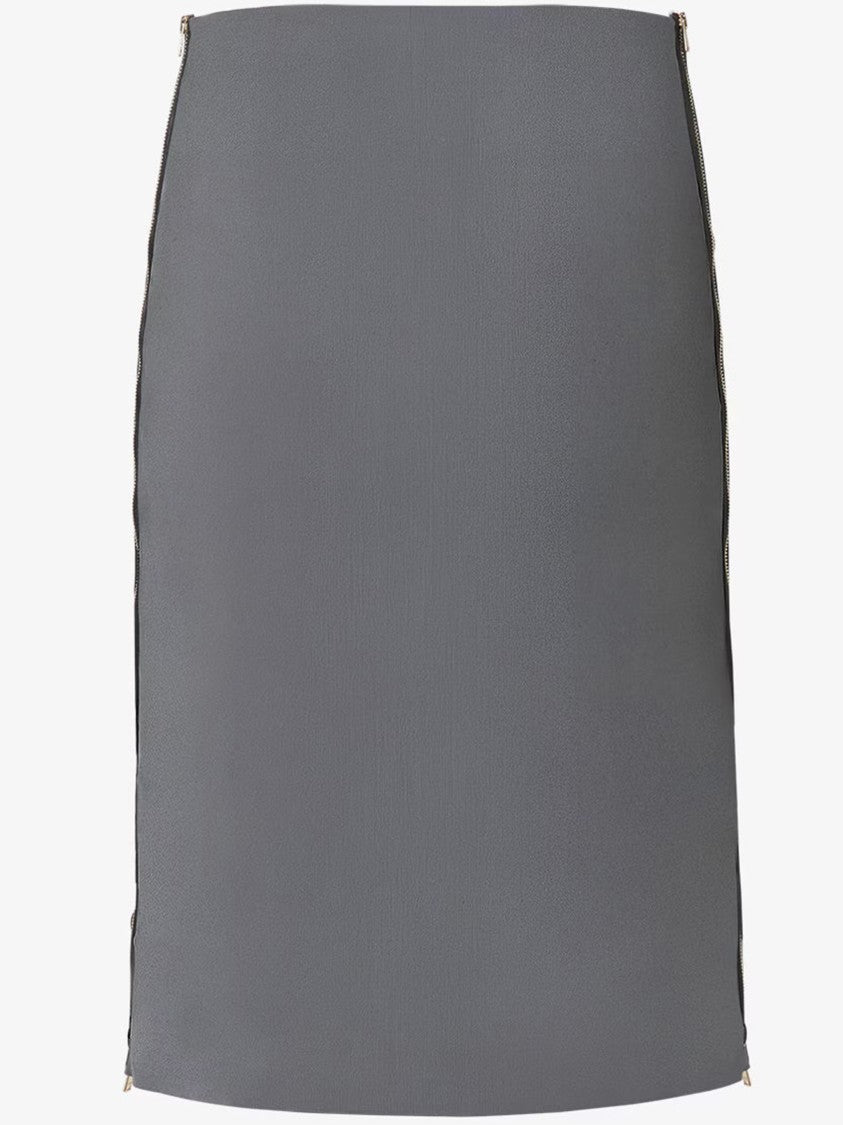 Fendi Viscose Mini Skirt With Circular Embellishments