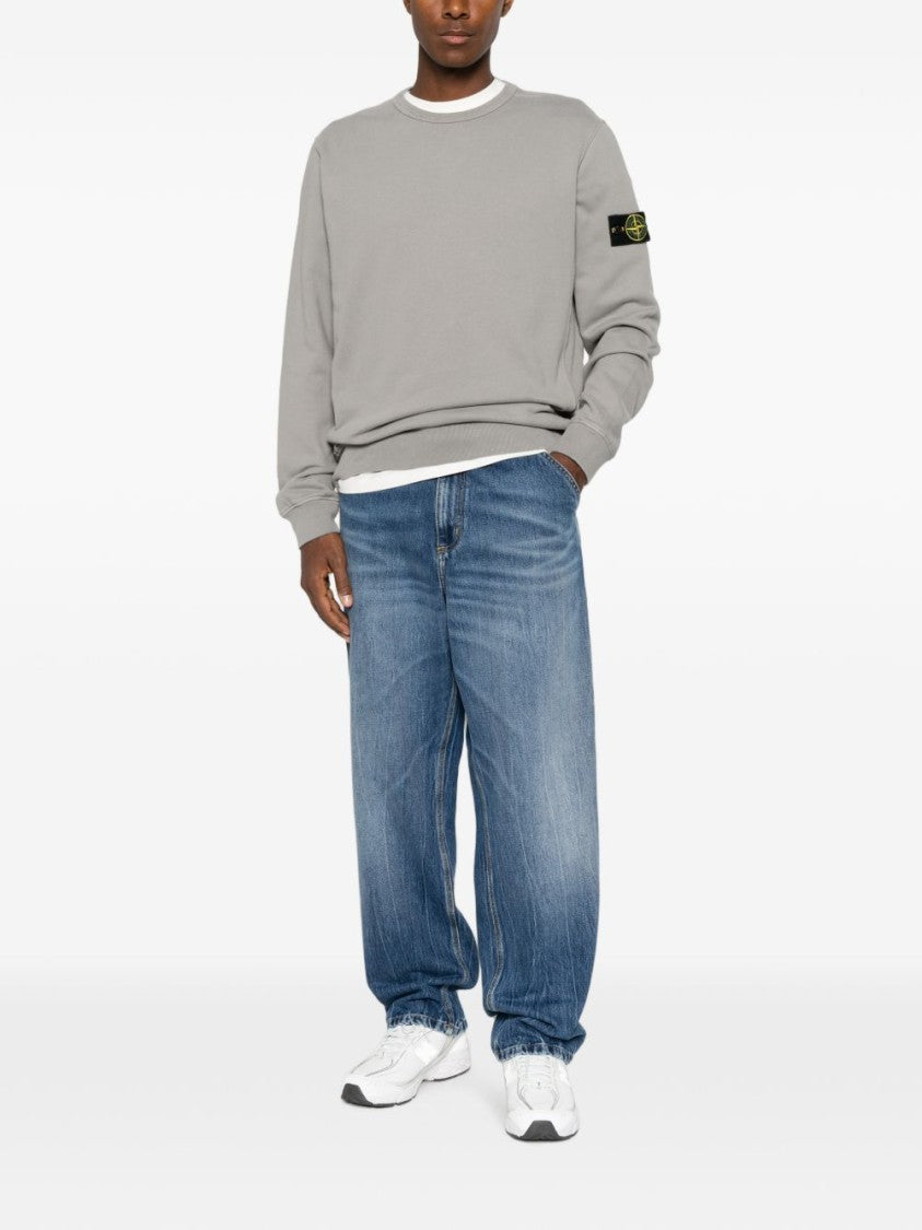 Stone Island Relaxed Sleeve Patch Knit Sweater