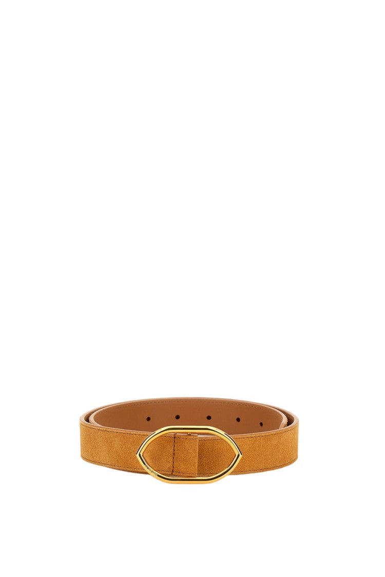 Jacquemus Classic Brown Belt With Smooth Finish And Sleek Buckle