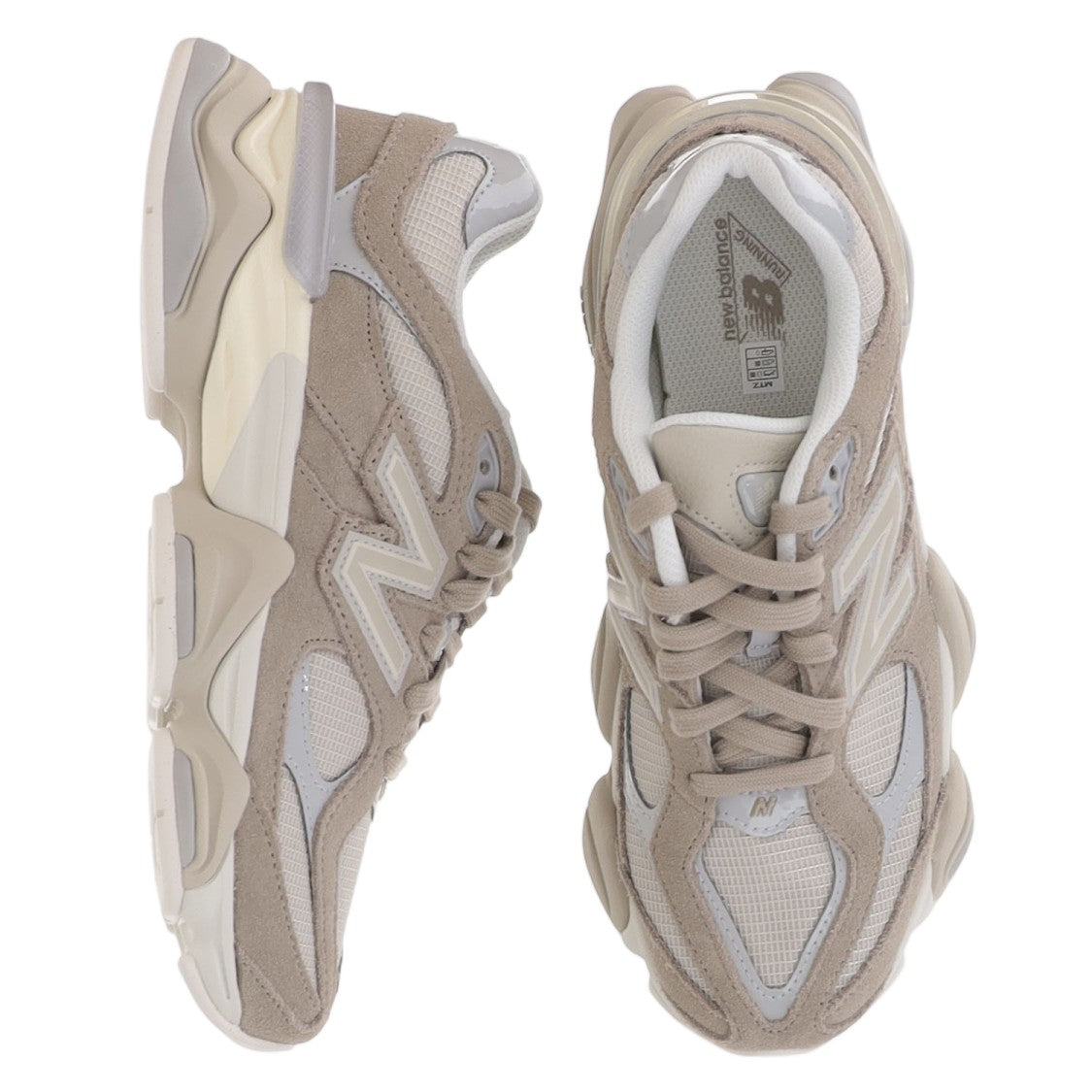 New Balance Dusty Pink 9060 Sculpted Suede Mesh Sneakers