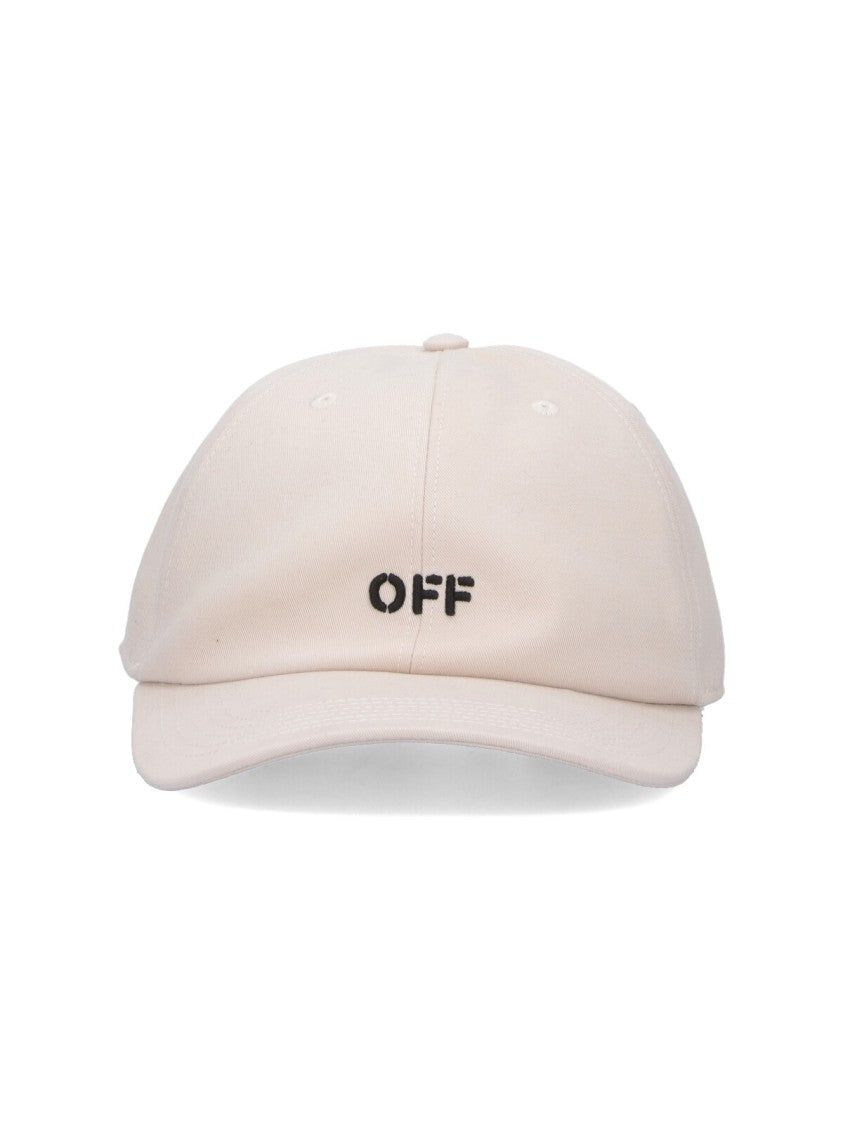 Off-White Curved Visor Baseball Cap With Logo Detail